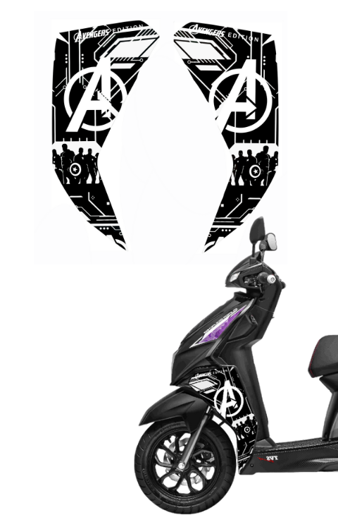 Ntorq Full Side Panel Sticker Avenger Edition